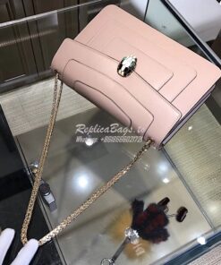 Replica Bvlgari Serpenti Forever Flap Cover Bag 284954 Rose Poudre 2