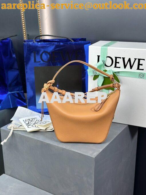 Replica Loewe Mini Hammock Hobo bag in classic calfskin A538G13 Warm D