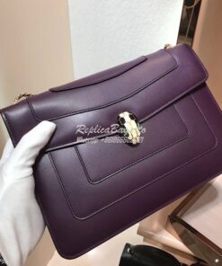 Replica Bvlgari Serpenti Forever Flap Cover Bag 284954 Wisteria Jade