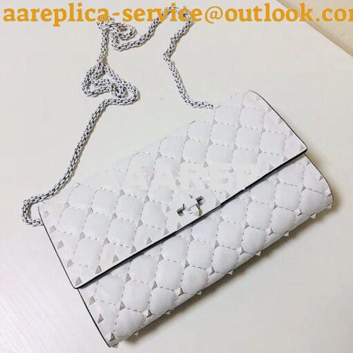 Replica Valentino Garavani Free Rockstud Spike Chain Bag White