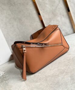 Replica Loewe Small Puzzle Bumbag In Classic Calfskin B510P35 Tan 2