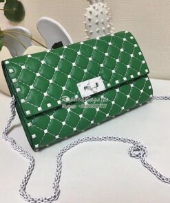 Replica Valentino Garavani Free Rockstud Spike Chain Bag Green