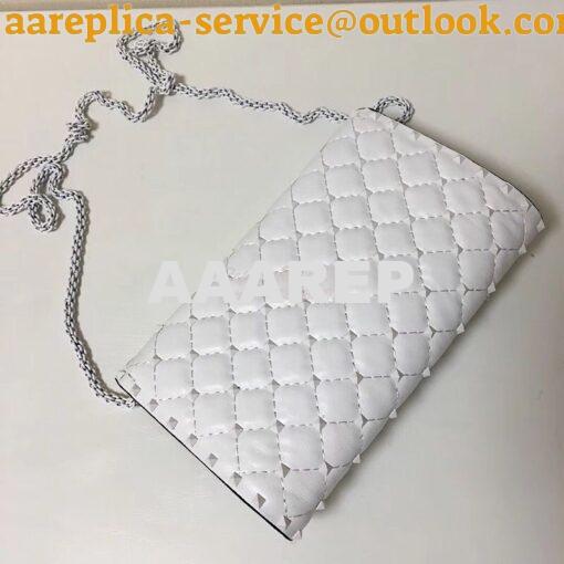 Replica Valentino Garavani Free Rockstud Spike Chain Bag White 7