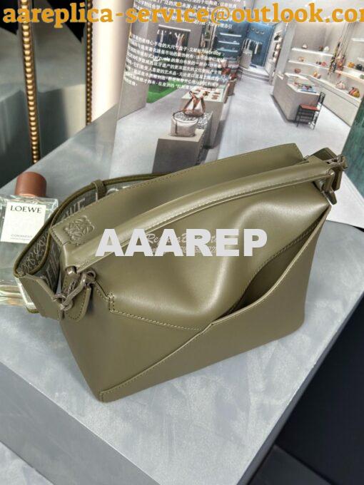 Replica Loewe Small Puzzle Bag In Satin Calfskin With Tonal Coloured H 2