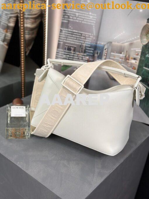 Replica Loewe Small Puzzle Bag In Satin Calfskin With Tonal Coloured H 3