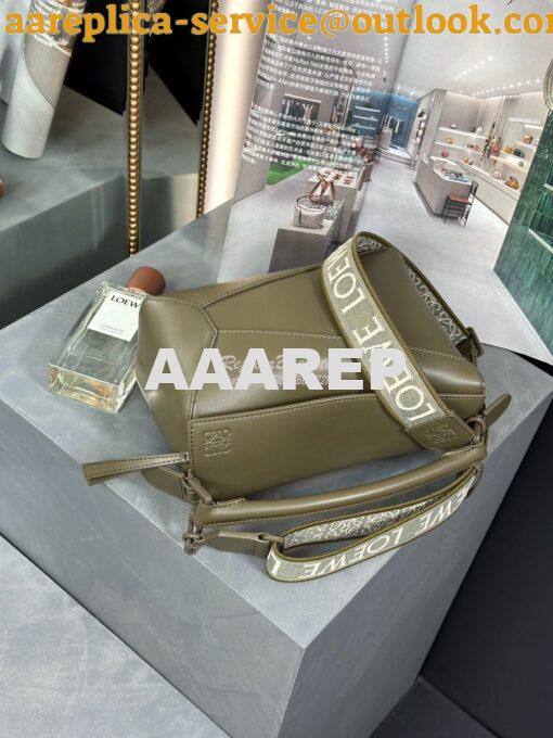 Replica Loewe Small Puzzle Bag In Satin Calfskin With Tonal Coloured H 6