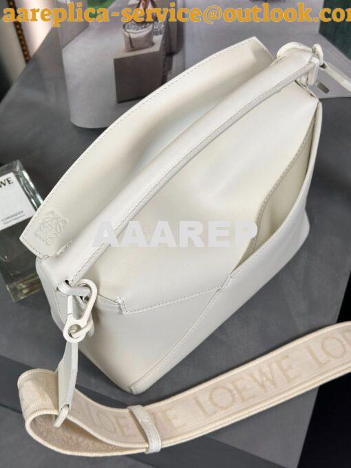 Replica Loewe Small Puzzle Bag In Satin Calfskin With Tonal Coloured H 5