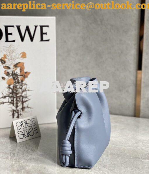 Replica Loewe Flamenco Clutch In Nappa Calfskin A411FC1 Stone Blue 4