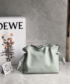 Replica Loewe Flamenco Clutch In Nappa Calfskin A411FC1 Ash Grey