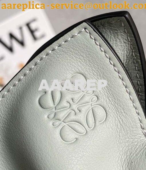 Replica Loewe Flamenco Clutch In Nappa Calfskin A411FC1 Ash Grey 3