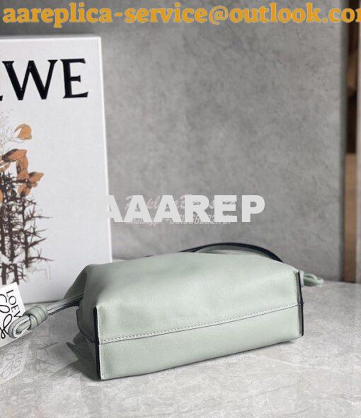 Replica Loewe Flamenco Clutch In Nappa Calfskin A411FC1 Ash Grey 9