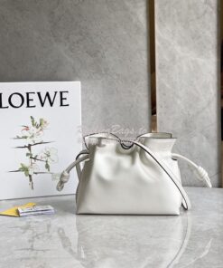 Replica Loewe Flamenco Clutch In Nappa Calfskin A411FC1 Chalk