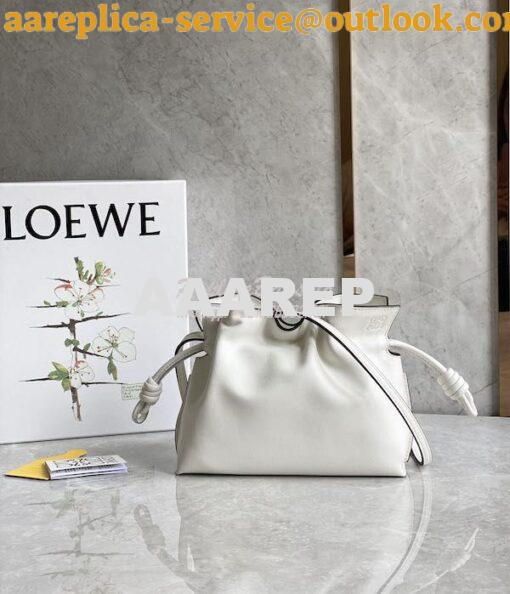 Replica Loewe Flamenco Clutch In Nappa Calfskin A411FC1 Chalk