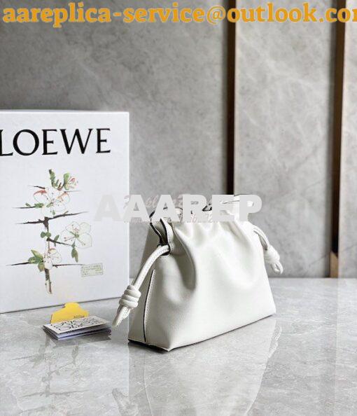 Replica Loewe Flamenco Clutch In Nappa Calfskin A411FC1 Chalk 2