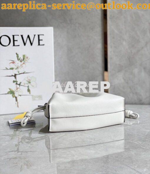 Replica Loewe Flamenco Clutch In Nappa Calfskin A411FC1 Chalk 9