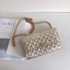 Replica Valentino Garavani Rockstud Spike Gold Chain Bag VLTN White 11