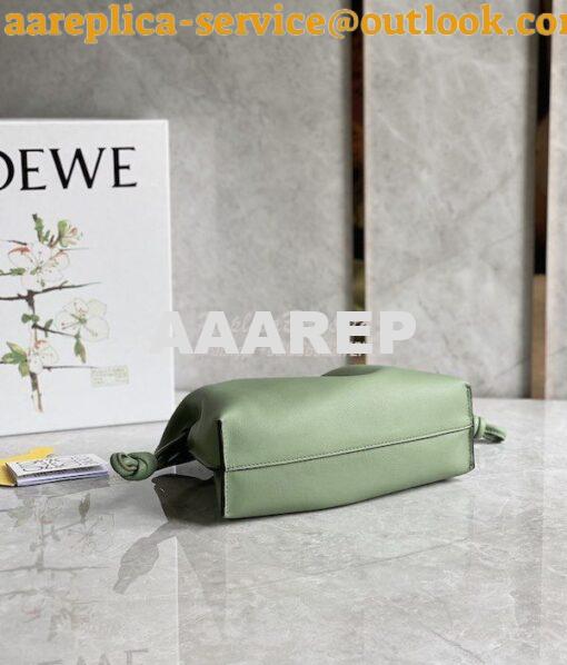 Replica Loewe Flamenco Clutch In Nappa Calfskin A411FC1 Avocado Green 9