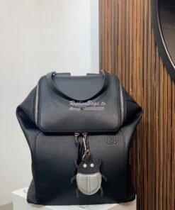 Replica Loewe Goya Backpack in Soft Natural Calfskin 66009 Black