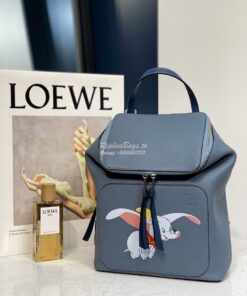 Replica Loewe Goya Dumbo Small Backpack 66019 Stone Blue 2