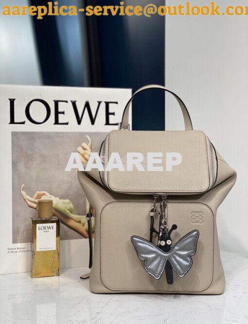 Replica Loewe Goya Small Backpack 66019 Light Oat 2