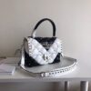 Replica Valentino Candystud Top Handle Bag Wine White 11