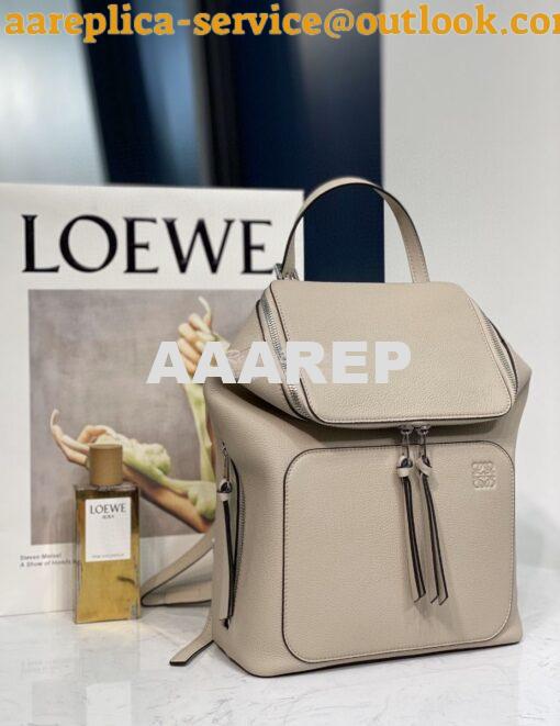 Replica Loewe Goya Small Backpack 66019 Light Oat 3