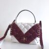 Replica Valentino Candystud Top Handle Bag Black White 10