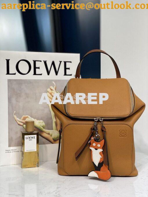 Replica Loewe Goya Small Backpack 66019 Light Caramel/Pecan