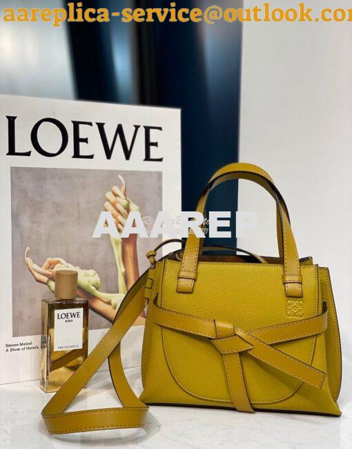 Replica Loewe Gate Top Handle Mini Bag 66042 Ochre