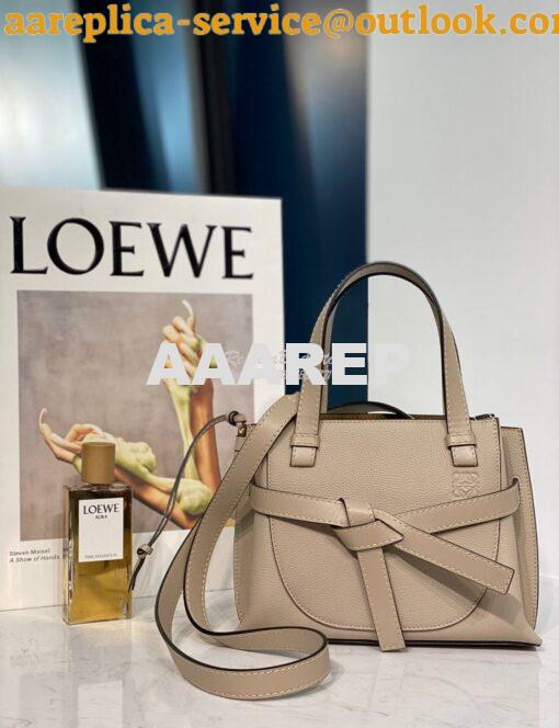 Replica Loewe Gate Top Handle Mini Bag 66042 Light Oat