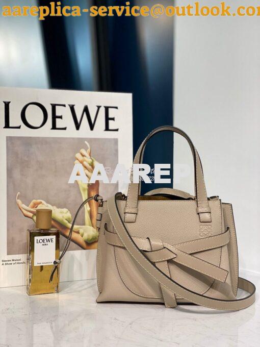 Replica Loewe Gate Top Handle Mini Bag 66042 Light Oat 2