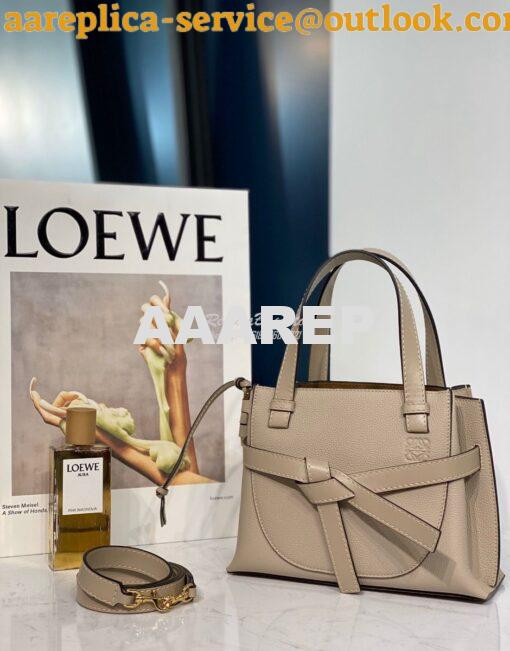 Replica Loewe Gate Top Handle Mini Bag 66042 Light Oat 3