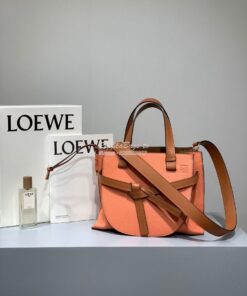 Replica Loewe Gate Top Handle Small Bag 66053 Orange/Pecan