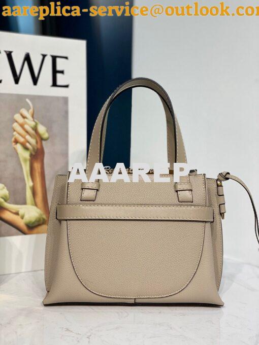 Replica Loewe Gate Top Handle Mini Bag 66042 Light Oat 6