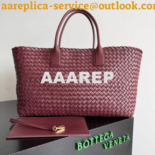 Replica Bottega Veneta BV Large Cabat Intreccio Lambskin Tote bag 6088