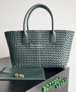 Replica Bottega Veneta BV Medium Cabat Intreccio Lambskin 608810 Raint