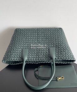 Replica Bottega Veneta BV Medium Cabat Intreccio Lambskin 608810 Raint 2