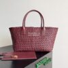 Replica Bottega Veneta BV Medium Cabat Intreccio Lambskin 608810 Wood 11