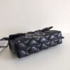 Replica Valentino Garavani Candystud Leather Clutch Black White 10