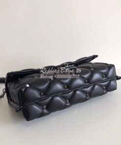 Replica Valentino Garavani Candystud Leather Clutch with Black Studs