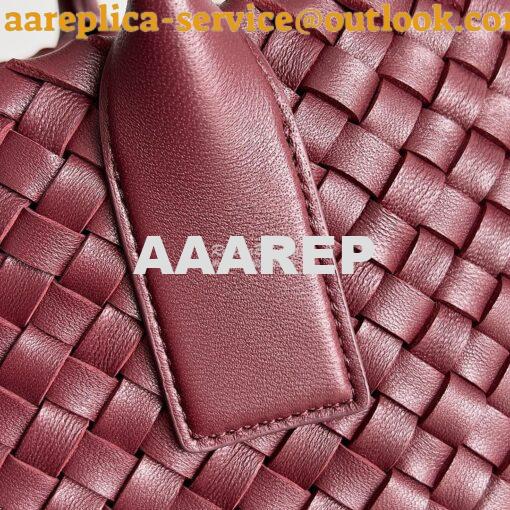 Replica Bottega Veneta BV Medium Cabat Intreccio Lambskin 608810 Barol 5