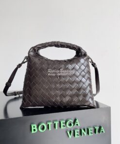 Replica Bottega Veneta BV Mini Hop Intrecciato Leather 777586 Fondant