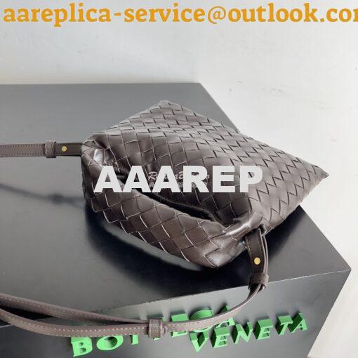 Replica Bottega Veneta BV Mini Hop Intrecciato Leather 777586 Fondant 3