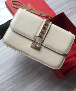 Replica Valentino Garavani Chain Cross Body Bag White 2