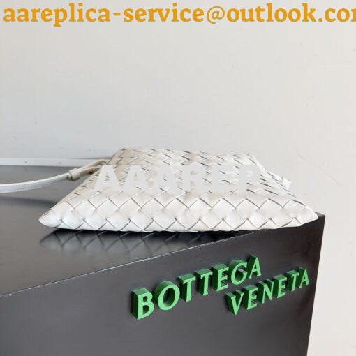 Replica Bottega Veneta BV Mini Hop Intrecciato Leather 777586 White 7