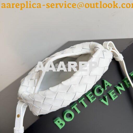 Replica Bottega Veneta BV Mini Hop Intrecciato Leather 777586 White 8