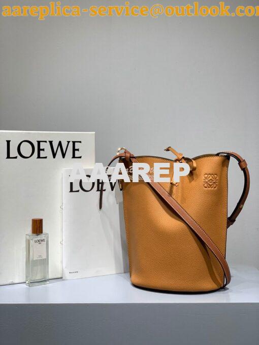 Replica Loewe Gate Bucket 66088 Light Caramel/Pecan