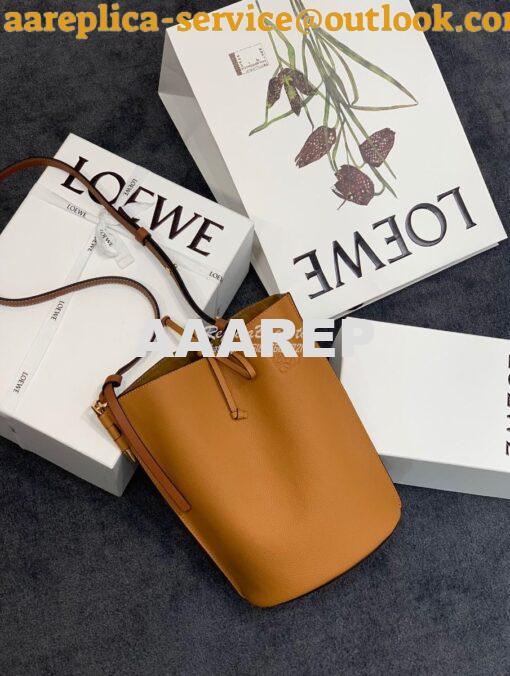 Replica Loewe Gate Bucket 66088 Light Caramel/Pecan 2