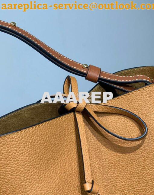 Replica Loewe Gate Bucket 66088 Light Caramel/Pecan 6