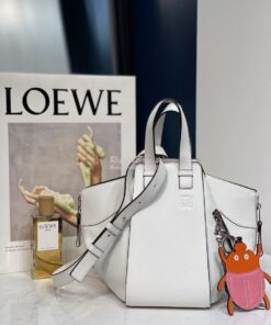 Replica Loewe Hammock Small Bag Smooth Calfskin 66031 White